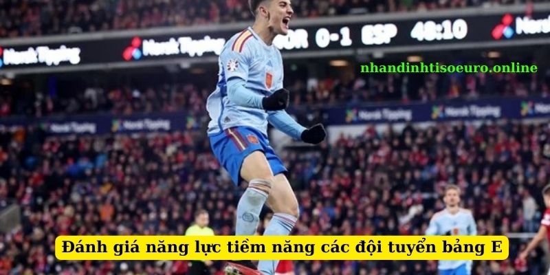 Đánh giá năng lực tiềm năng các đội tuyển bảng E